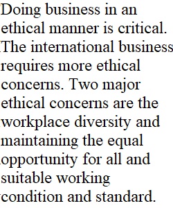 Ethical Concerns of Globalization